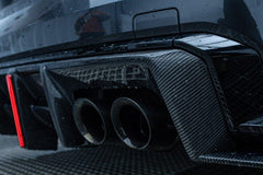 BMW M3 G80 G81 2021 2022 2023 2024 & M4 G82 G83 2021 2022 2023 2024 with Aftermarket Parts - AE V2 Style?Rear Diffuser & Canards Carbon Fiber from ?ArmorExtend