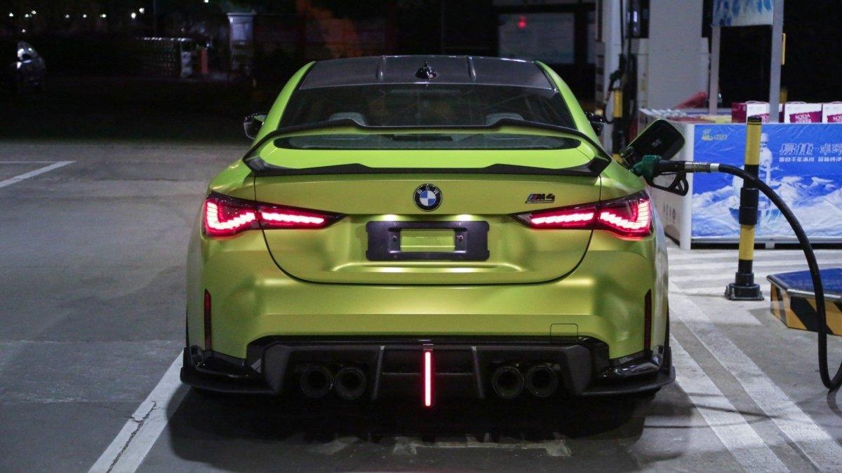 BMW M3 G80 G81 2021 2022 2023 2024 & M4 G82 G83 2021 2022 2023 2024 with Aftermarket Parts - AE V2 Style?Rear Diffuser & Canards Carbon Fiber from ?ArmorExtend