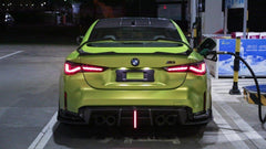 BMW M3 G80 G81 2021 2022 2023 2024 & M4 G82 G83 2021 2022 2023 2024 with Aftermarket Parts - AE V2 Style?Rear Diffuser & Canards Carbon Fiber from ?ArmorExtend