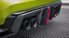 BMW M3 G80 G81 2021 2022 2023 2024 & M4 G82 G83 2021 2022 2023 2024 with Aftermarket Parts - AE V2 Style?Rear Diffuser & Canards Carbon Fiber from ?ArmorExtend
