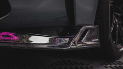BMW M3 G80 G81 2021 2022 2023 2024 & M4 G82 G83 2021 2022 2023 2024 with Aftermarket Parts - AE V2 Style?Rear Diffuser & Canards Carbon Fiber from ?ArmorExtend