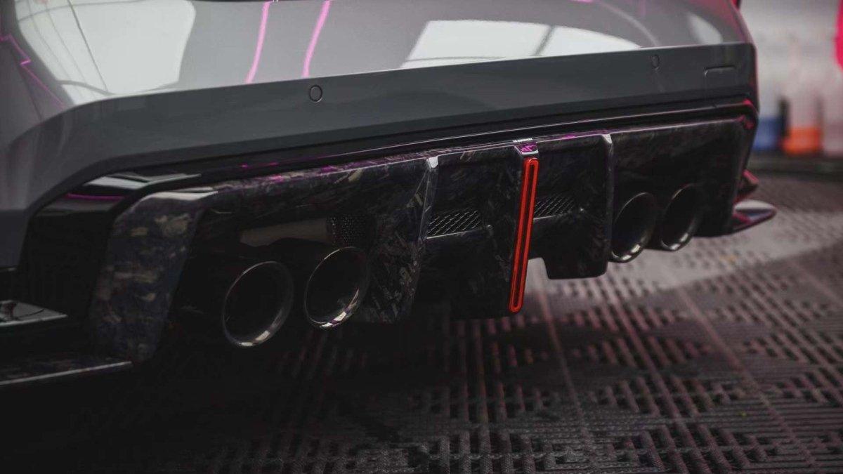 BMW M3 G80 G81 2021 2022 2023 2024 & M4 G82 G83 2021 2022 2023 2024 with Aftermarket Parts - AE V2 Style?Rear Diffuser & Canards Carbon Fiber from ?ArmorExtend