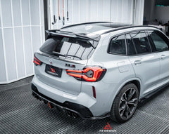 BMW X3M X3MC F97 (Fits Both Pre-LCI & LCI) 2019 2020 2021 2022 2023 2024 with Aftermarket Parts - AE V2 Style Rear Diffuser?Carbon Fiber?from ArmorExtend