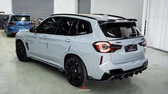 BMW X3M X3MC F97 (Fits Both Pre-LCI & LCI) 2019 2020 2021 2022 2023 2024 with Aftermarket Parts - AE V2 Style Rear Diffuser?Carbon Fiber?from ArmorExtend