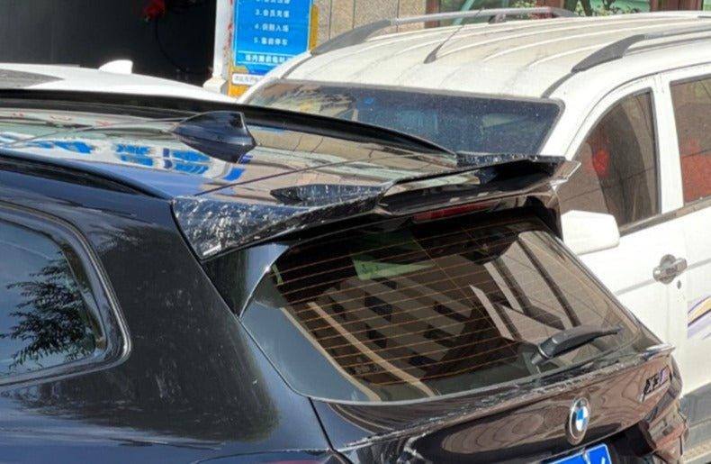 BMW X3M X3MC F97 (Fits Both Pre-LCI & LCI) 2019 2020 2021 2022 2023 2024 with Aftermarket Parts - AE Style Rear Roof Spoiler?Carbon Fiber?from ArmorExtend