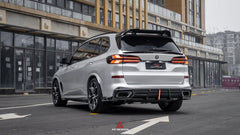 BMW X5 G05 M50i X/S Drive 40i (with M-Package) (Fits Both Pre-LCI & LCI) 2019 2020 2021 2022 2023 2024?with Aftermarket Parts - AE?Style Rear Roof Spoiler Carbon Fiber from ArmorExtend