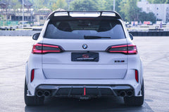 BMW X5M X5MC F95 (Fits Both Pre-LCI & LCI) 2020 2021 2022 2023 2024 with Aftermarket Parts - AE Style Rear Roof Spoiler Carbon Fiber from ArmorExtend