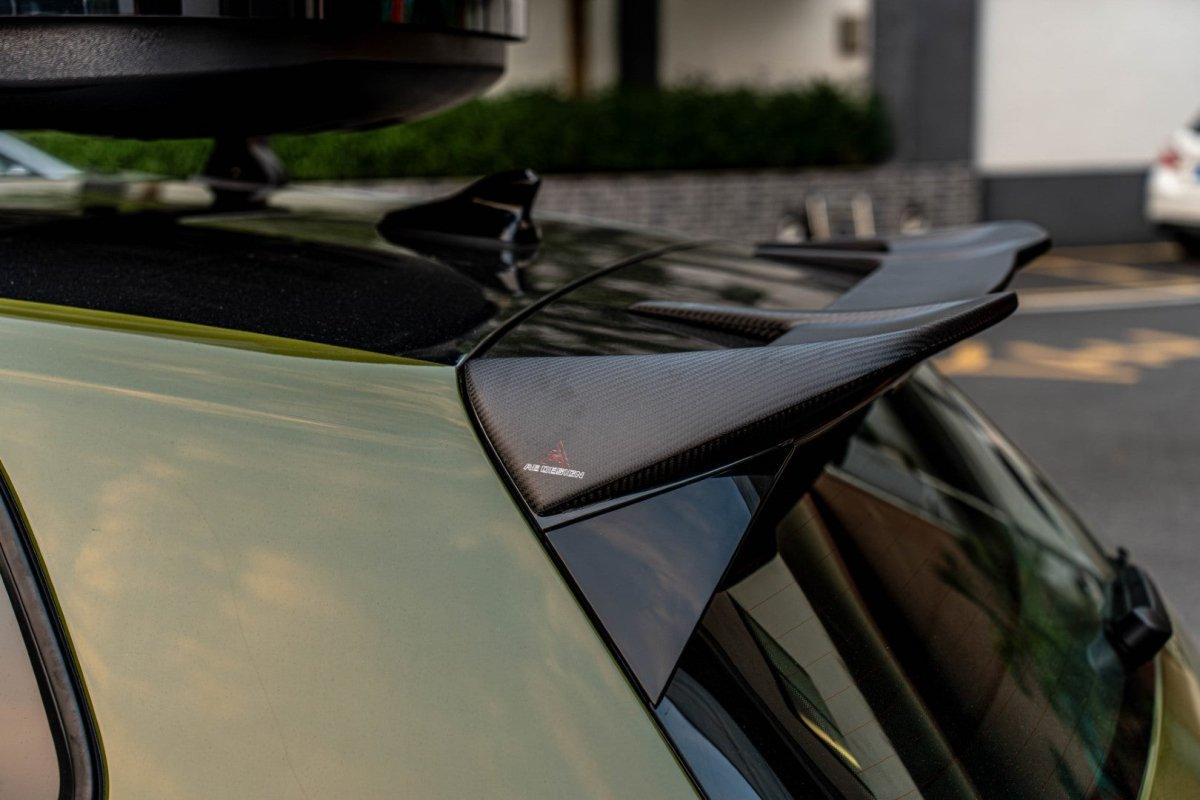 Volkswagen GTI & R-line MK8 2020 2021 2022 2023 2024 with Aftermarket Parts - AE Style Rear Roof Spoiler Carbon Fiber from?ArmorExtend