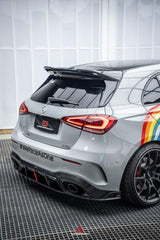 Mercedes Benz A-Class A45/A35/A250/A220 W177 2019 2020 2021 2022 2023 2024?with Aftermarket Parts -AE Rear Roof Spoiler?Carbon Fiber?from?ArmorExtend