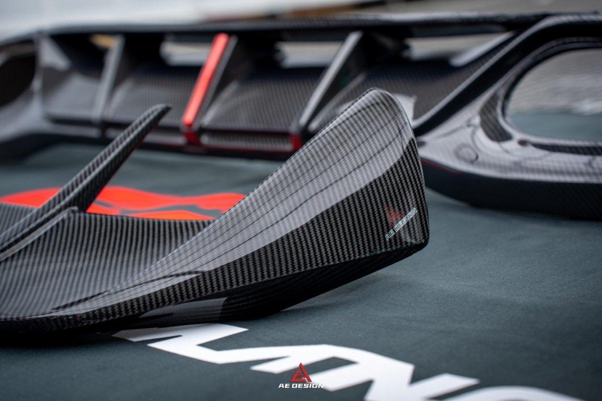 Mercedes Benz A-Class A45/A35/A250/A220 W177 2019 2020 2021 2022 2023 2024?with Aftermarket Parts -AE Rear Roof Spoiler?Carbon Fiber?from?ArmorExtend