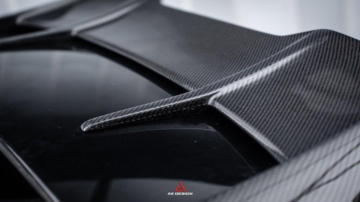 Mercedes Benz A-Class A45/A35/A250/A220 W177 2019 2020 2021 2022 2023 2024?with Aftermarket Parts -AE Rear Roof Spoiler?Carbon Fiber?from?ArmorExtend
