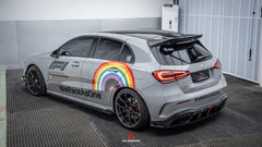 Mercedes Benz A-Class A45/A35/A250/A220 W177 2019 2020 2021 2022 2023 2024?with Aftermarket Parts -AE Rear Roof Spoiler?Carbon Fiber?from?ArmorExtend