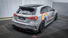 Mercedes Benz A-Class A45/A35/A250/A220 W177 2019 2020 2021 2022 2023 2024?with Aftermarket Parts -AE Rear Roof Spoiler?Carbon Fiber?from?ArmorExtend