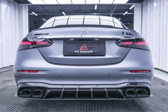 Mercedes Benz E-Class E350 E450 W213 2017 2018 2019 2020 2021 2022 2023 2024 & E53 E63 W213 2018 2019 2020 2021 2022 2023 2024 with Aftermarket Parts - AE Rear Spoiler Carbon Fiber?from ArmorExtend