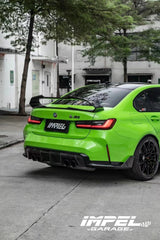 BMW M3 G80 2021 2022 2023 2024 & 3 Series 330i M340i (Fits Both Pre-LCI & LCI) 2019 2020 2021 2022 2023 2024 with Aftermarket Parts - AE Style Rear Wing Carbon Fiber?from ArmorExtend