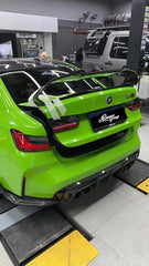BMW M3 G80 2021 2022 2023 2024 & 3 Series 330i M340i (Fits Both Pre-LCI & LCI) 2019 2020 2021 2022 2023 2024 with Aftermarket Parts - AE Style Rear Wing Carbon Fiber?from ArmorExtend