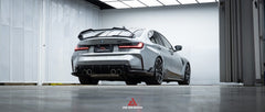BMW M3 G80 2021 2022 2023 2024 & 3 Series 330i M340i (Fits Both Pre-LCI & LCI) 2019 2020 2021 2022 2023 2024 with Aftermarket Parts - AE Style Rear Wing Carbon Fiber?from ArmorExtend
