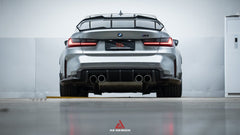 BMW M3 G80 2021 2022 2023 2024 & 3 Series 330i M340i (Fits Both Pre-LCI & LCI) 2019 2020 2021 2022 2023 2024 with Aftermarket Parts - AE Style Rear Wing Carbon Fiber?from ArmorExtend