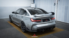 BMW M3 G80 2021 2022 2023 2024 & 3 Series 330i M340i (Fits Both Pre-LCI & LCI) 2019 2020 2021 2022 2023 2024 with Aftermarket Parts - AE Style Rear Wing Carbon Fiber?from ArmorExtend