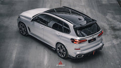 BMW X5 G05 M50i X/S Drive 40i (with M-Package) (Fits Both Pre-LCI & LCI) 2019-ON & X5M X5MC F95 (Fits Both Pre-LCI & LCI) ?2020 2021 2022 2023 2024?with Aftermarket Parts - AE Style Rear Spoiler Carbon Fiber from?ArmorExtend