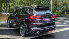 BMW X5 G05 M50i X/S Drive 40i (with M-Package) (Fits Both Pre-LCI & LCI) 2019-ON & X5M X5MC F95 (Fits Both Pre-LCI & LCI) ?2020 2021 2022 2023 2024?with Aftermarket Parts - AE Style Rear Spoiler Carbon Fiber from?ArmorExtend