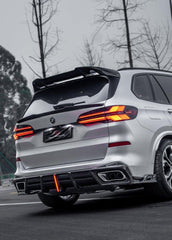 BMW X5 G05 M50i X/S Drive 40i (with M-Package) (Fits Both Pre-LCI & LCI) 2019-ON & X5M X5MC F95 (Fits Both Pre-LCI & LCI)  2020 2021 2022 2023 2024 with Aftermarket Parts - AE Style Rear Spoiler Carbon Fiber from ArmorExtend
