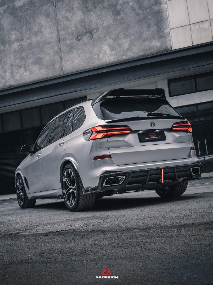 BMW X5 G05 M50i X/S Drive 40i (with M-Package) (Fits Both Pre-LCI & LCI) 2019-ON & X5M X5MC F95 (Fits Both Pre-LCI & LCI) ?2020 2021 2022 2023 2024?with Aftermarket Parts - AE Style Rear Spoiler Carbon Fiber from?ArmorExtend