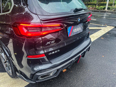 BMW X5 G05 M50i X/S Drive 40i (with M-Package) (Fits Both Pre-LCI & LCI) 2019-ON & X5M X5MC F95 (Fits Both Pre-LCI & LCI) ?2020 2021 2022 2023 2024?with Aftermarket Parts - AE Style Rear Spoiler Carbon Fiber from?ArmorExtend