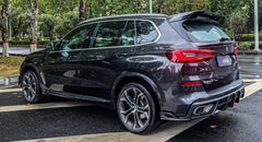 BMW X5 G05 M50i X/S Drive 40i (with M-Package) (Fits Both Pre-LCI & LCI) 2019-ON & X5M X5MC F95 (Fits Both Pre-LCI & LCI) ?2020 2021 2022 2023 2024?with Aftermarket Parts - AE Style Rear Spoiler Carbon Fiber from?ArmorExtend
