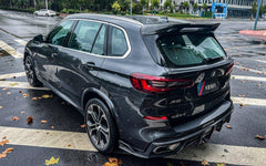 BMW X5 G05 M50i X/S Drive 40i (with M-Package) (Fits Both Pre-LCI & LCI) 2019-ON & X5M X5MC F95 (Fits Both Pre-LCI & LCI) ?2020 2021 2022 2023 2024?with Aftermarket Parts - AE Style Rear Spoiler Carbon Fiber from?ArmorExtend