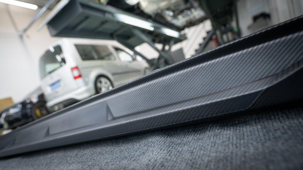 BMW M3 G80 G81 2021 2022 2023 2024 & M4 G82 G83 2021 2022 2023 2024 with Aftermarket Parts - AE Style Side Skirts Carbon Fiber from ArmorExtend