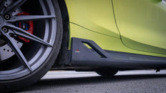 BMW M3 G80 G81 2021 2022 2023 2024 & M4 G82 G83 2021 2022 2023 2024 with Aftermarket Parts - AE Style Side Skirts Carbon Fiber?from ArmorExtend