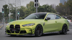 BMW M3 G80 G81 2021 2022 2023 2024 & M4 G82 G83 2021 2022 2023 2024 with Aftermarket Parts - AE Style Side Skirts Carbon Fiber from ArmorExtend