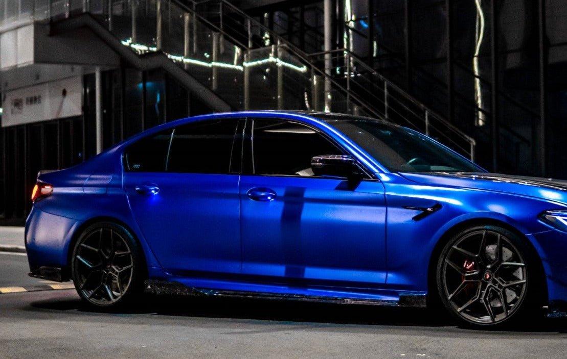 BMW M5/M5C F90 (Fits Both Pre-LCI & LCI) 2018 2019 2020 2021 2022 2023 2024?& 5 Series G30 540i M550i (Fits Both Pre-LCI & LCI) 2017 2018 2019 2020 2021 2022 2023 2024 with Aftermarket Parts - AE Style Side Skirts?Carbon Fiber?from ArmorExtend