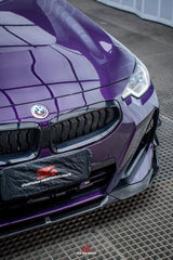 BMW 2 Series G42 230i (With M-Package Bumper) M240i 2022 2023 2024 with Aftermarket Parts - AE Style Front Lip Pre-preg Carbon Fiber from?ArmorExtend