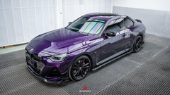 BMW 2 Series G42 230i (With M-Package Bumper) M240i 2022 2023 2024 with Aftermarket Parts - AE Style Front Lip Pre-preg Carbon Fiber from?ArmorExtend