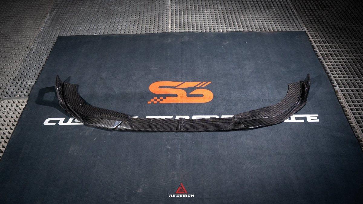 BMW 2 Series G42 230i (With M-Package Bumper) M240i 2022 2023 2024 with Aftermarket Parts - AE Style Front Lip Pre-preg Carbon Fiber from?ArmorExtend