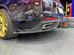 Porsche Panamera 971.1 971.2 2017 2018 2019 2020 2021 2022 2023 2024 with Aftermarket Parts - AE Rear Diffuser Carbon Fiber from ArmorExtend