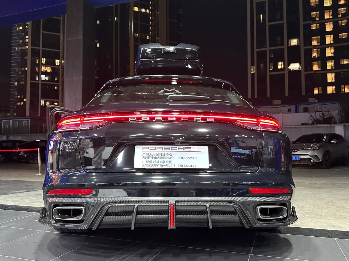 Porsche Panamera 971.1 971.2 2017 2018 2019 2020 2021 2022 2023 2024 with Aftermarket Parts - AE Rear Diffuser Carbon Fiber from ArmorExtend