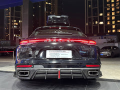 Porsche Panamera 971.1 971.2 2017 2018 2019 2020 2021 2022 2023 2024 with Aftermarket Parts - AE Rear Diffuser Carbon Fiber from ArmorExtend