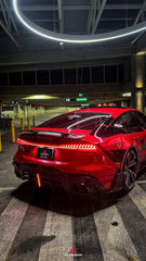 Audi RS6 C8 2020 2021 2022 2023 2024 & RS7 C8 2020 2021 2022 2023 2024 with Aftermarket Parts - AE Rear Diffuser & Canards?Carbon Fiber?from ArmorExtend