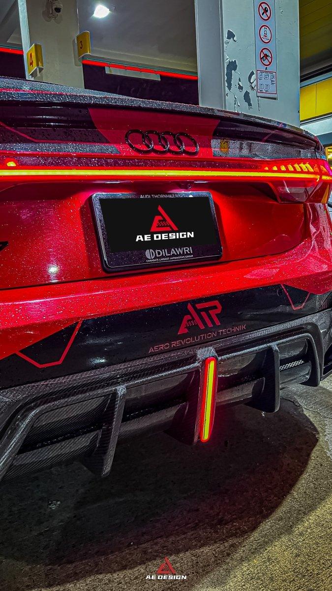 Audi RS6 C8 2020 2021 2022 2023 2024 & RS7 C8 2020 2021 2022 2023 2024 with Aftermarket Parts - AE Rear Diffuser & Canards?Carbon Fiber?from ArmorExtend