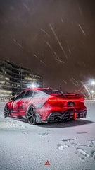 Audi RS6 C8 2020 2021 2022 2023 2024 & RS7 C8 2020 2021 2022 2023 2024 with Aftermarket Parts - AE Rear Diffuser & Canards?Carbon Fiber?from ArmorExtend
