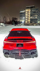 Audi RS6 C8 2020 2021 2022 2023 2024 & RS7 C8 2020 2021 2022 2023 2024 with Aftermarket Parts - AE Rear Diffuser & Canards?Carbon Fiber?from ArmorExtend