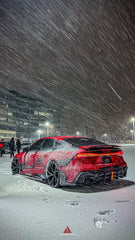 Audi RS6 C8 2020 2021 2022 2023 2024 & RS7 C8 2020 2021 2022 2023 2024 with Aftermarket Parts - AE Rear Diffuser & Canards?Carbon Fiber?from ArmorExtend