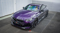 BMW 2 Series G42 230i M240i 2022 2023 2024 with Aftermarket Parts - AE Style Side Skirts Carbon Fiber from ArmorExtend