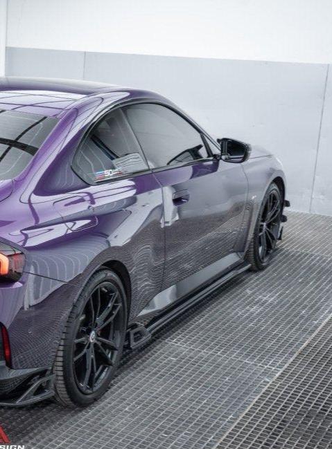 BMW 2 Series G42 230i M240i 2022 2023 2024?with Aftermarket Parts - AE Style Side Skirts Carbon Fiber from ArmorExtend