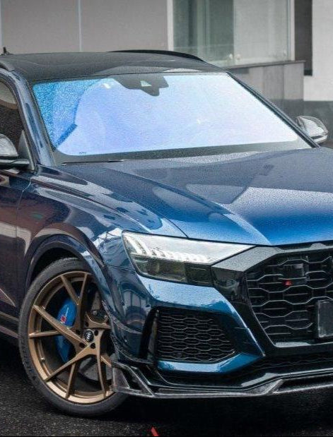 Audi RSQ8 2021 2022 2023 2024 with Aftermarket Parts - AE Style  Front Canards Carbon Fiber from ArmorExtend