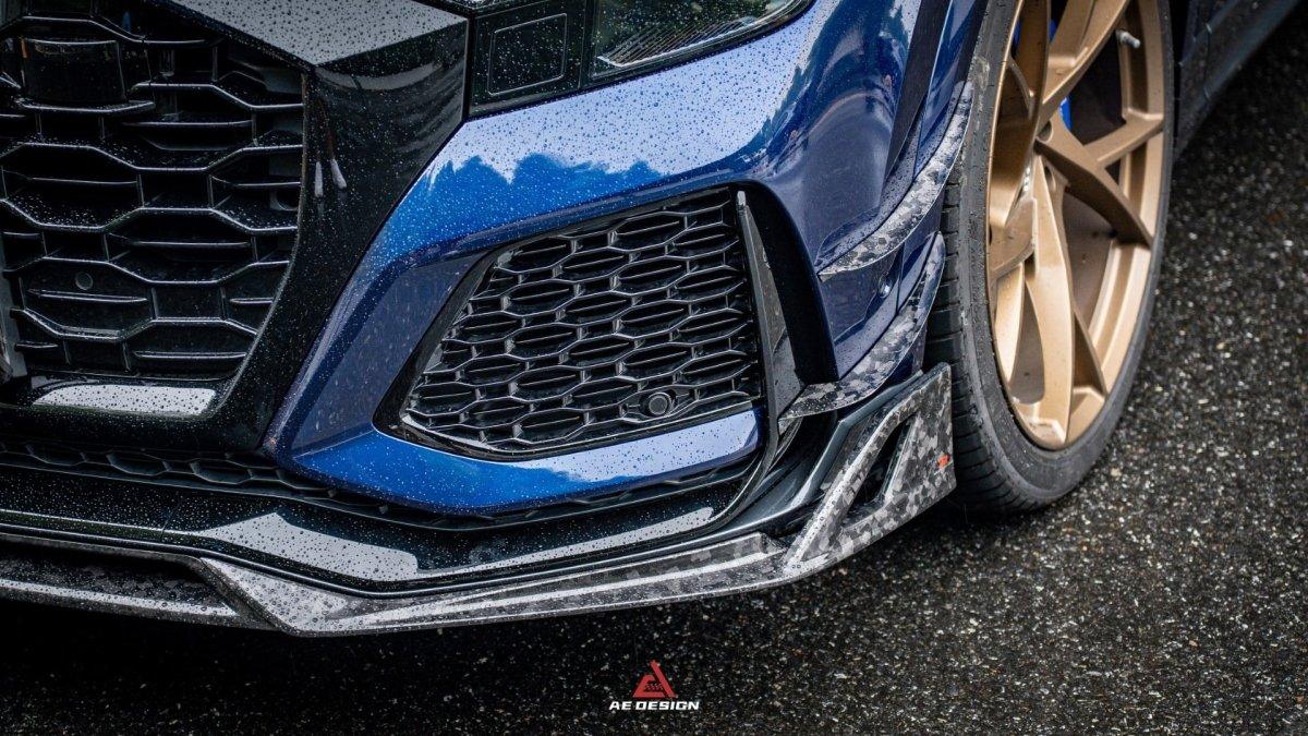Audi RSQ8 2021 2022 2023 2024 with Aftermarket Parts - AE Style? Front Canards Carbon Fiber from ArmorExtend