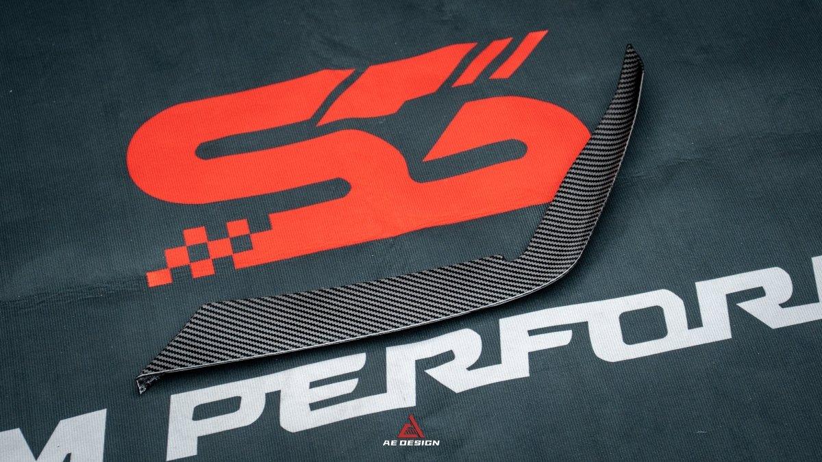 BMW M2 & M2C G87 2023-ON with Aftermarket Parts - AE Style Front Canards Carbon Fiber from ArmorExtend